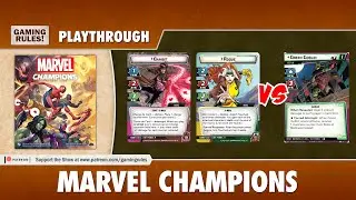 Marvel Champions Playthrough - Gambit & Rogue vs Green Goblin