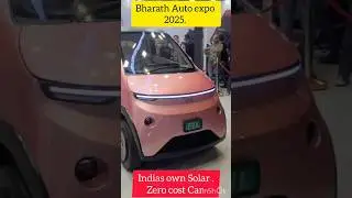 Don't challenge India,India startups are so powerful to make one full solar car, Eva. Zero cost car