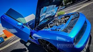 Dodge Challenger Scat Pack from CA featuring Vertical Doors Inc. door conversion kit AKA Lambo Doors