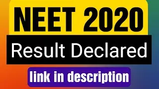 NEET 2020 | RESULT DECLARED | Gangwar Institute