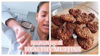 BAKING HEALTHY BANANA OAT MUFFINS IN SELF ISOLATION | Beauty's Big Sister
