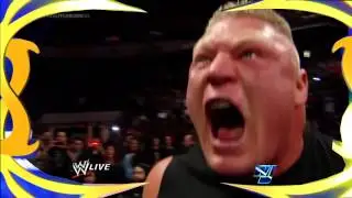 Brock Lesnar screech in Curtis Axel's Entrance Video 12/30/13