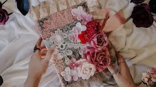 Another Vintage Shabby Floral Junk Journal Sold - Flip through video