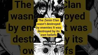 The Zenin Clan wasn&rsquo;t destroyed by enemies It was destroyed by its own beliefs #jujutsukaisen