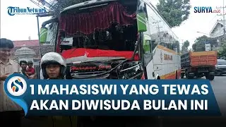 2 Korban Laka Bus Harapan Jaya di Depan SPBU Rejoagung Mahasiswi UIN Tulungagung