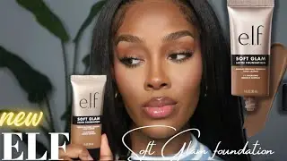 NEW ELF Soft Glam Foundation Review | Viral $8 Foundation | Shade 53