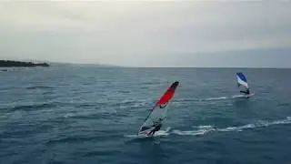 Windsurfing in Limassol, Cyprus