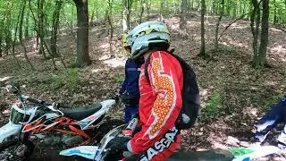 KRÓTKA JAZDA PITBIKAMI W LESIE