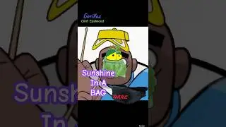 Sunshine in a Bag #gorillaz #bag #random #music #green