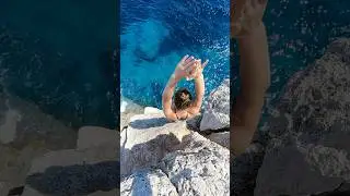 HUGE CLIFF DIVE #adventuresports #cliffdive #cliffjump