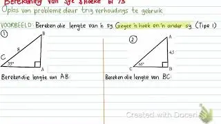 Gr 10 Trig - Bereken hoeke en sye