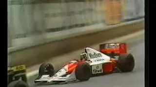 1990 Monaco Berger Prost accident BBC version
