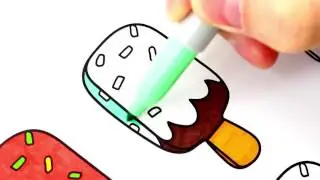 How to Draw Shopkins Coloring Book for Kids with Colored Markers