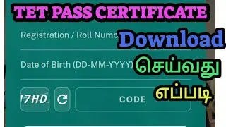🎀TET EXAM 2025 PASS CERTIFICATE DOWNLOAD செய்வது எப்படி 💥Step by step