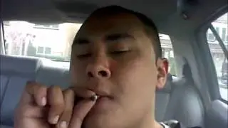 hotboxing the whip when the police show up. scary!