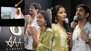 Siddharth&rsquo;s 3BHK Movie Team Visited AAA Cinemas and Meet With Audience | Chaithra | Siddharth #3BHK