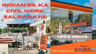 Indian Oil ka Civil work Sal Raha he !! pump Construction !! Project Sub Contract !! Mason & labour