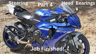 Переупаковка подшипников рулевой колонки Yamaha R1 2021 года. Часть 4