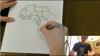 Africa Freehand Map From Memory