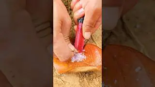 Single mom with broken lighter skills 🔥 #bushcraft  #singlemom #camping #survival #outdoors