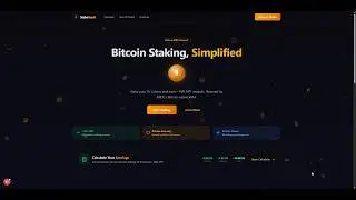 StakeVault &mdash; Bitcoin Staking dApp on MIDL Network | Demo