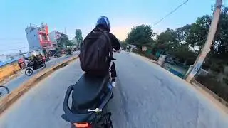 Insta 360 X5 Mount || Innocent Pro Rider || Gym to Home || Live Riding on Indian Road || Yamaha FZS