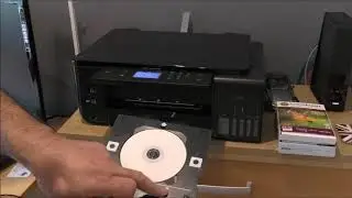 Как печатать на компакт-диске с помощью Epson EcoTank ET-7700
