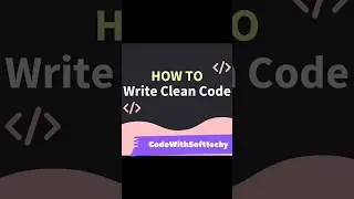How to write clean code? || #programming #technology #software #opensource #coding #shorts