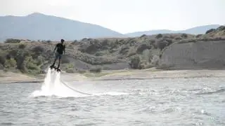 Roger's Second Attempt at a Flyboard Backflip Falls Flat