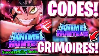 🤯UPD 5! All GRIMOIRES UPDATE 5 CODES FOR ANIME HUNTERS SIMULATOR | ROBLOX ANIME HUNTERS CODES