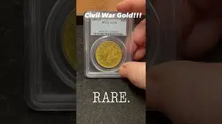 RARE Civil War Era Gold Coin! #rare #gold #numismatics #coins #coin #PCGS #amazing