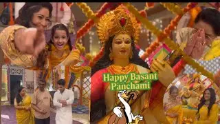 Radhya sang festival celebration #happybasantpanchami #tvshow #televisionentertainment #bts 