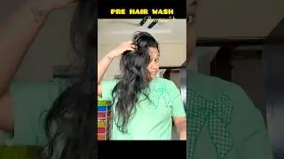 pre hair wash routine to reduce breakage, dryness & bad hair days #haircareroutine #haircaretelugu