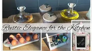 DIY WOODEN KITCHEN DECOR: VINTAGE FRENCH COUNTRY STYLE - RUSTIC & ELEGANT PROJECTS
