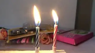 Amazing magic birthday candle