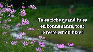 Tu es riche quand tu .. 20 Citations Inspirantes - Pensées Positives