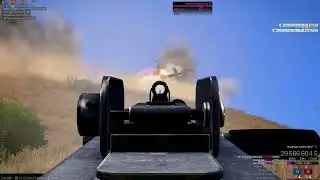 Browning .50 BMG  Cal Machine Gun M2HB na frente da base  inimiga