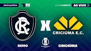 🔴 REMO X CRICIÚMA | AO VIVO E COM IMAGENS | BRASILEIRÃO SÉRIE B 2025