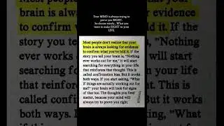 Your BRAIN is Always Searching for PROOF of What You Tell It | MINDSET Hack That Changes Everything