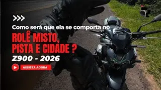 Kawasaki Z900 2026 | Motovlog Raiz 🔊 Som dos 4CC na Pista e na Cidade