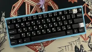 bakeneko60 fr4 half-plate with cherry hyperglide browns switches