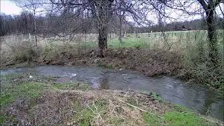 Red Clay Creek Time Lapse 2 inches of Rain 3-23-24