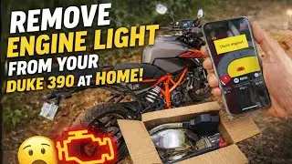 Engine Light on Duke 390 Gen 3? 🚀 | Fix It at Home Using OBD scanner 🔥 #duke390gen3 #ktmduke390 