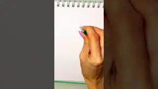 Рисуем колпачком от фломастера #drawing #draw #drawingtutorial #flower #drawingflower #art  #trend