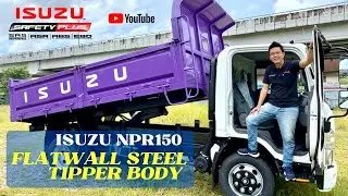 FLAT WALL STEEL TIPPER BODY WITH AUTOMATIC REAR DOOR LOCK ON ISUZU NPR 150 CHASSIS [MALAYSIA SPEC]