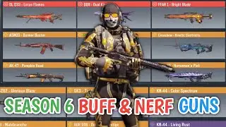 *New* Season 6 All Weapon Adjustment Buff and Nerf Leaks Cod mobile 2023 | Season 6 leaks Cod mobile