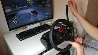 Logitech dfgt бюджетный руль для гонок на пк