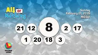 Wisconsin Lottery MiddayDraw 02/01/2026