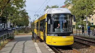 Straßenbahn Berlin | Mitfahrt in der M1 von Masurenstraße bis Am Kupfergraben im F8Z 9129-A