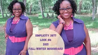 [594]Look#6 Simplicity 3877||2021 Fall/Winter Moodboard In Purple
